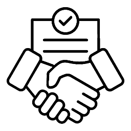 Contract Negotiation and Review Icon